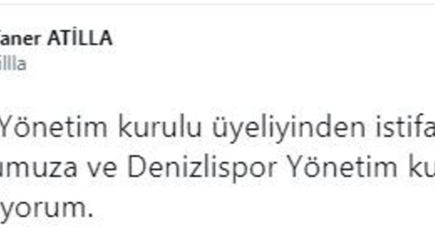 Denizlispor&rsquo;da beklenen istifa