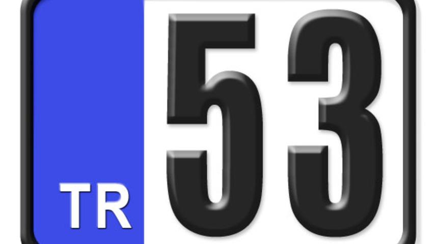 53 nerenin plakası? Hangi ilin araç plaka kodu 53?