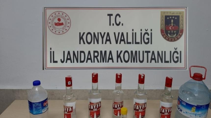 Konya&rsquo;da sahte alkol ele ge&ccedil;irildi