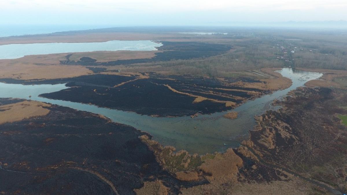 Samsun&rsquo;da 4 g&uuml;n s&uuml;ren sazlık yangını