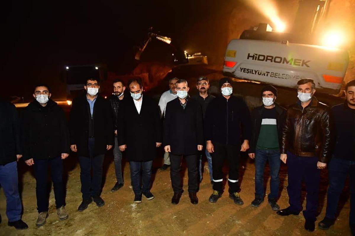 &Ccedil;ınar, polis kontrol noktası inşaat alanını inceledi