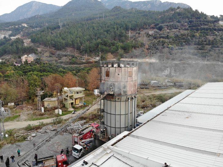 Orman ürünleri fabrikasında yangın G4