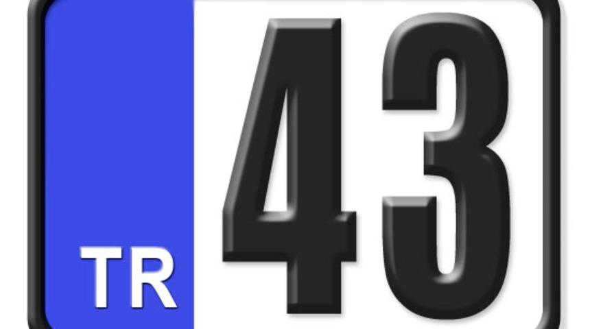 43 nerenin plakası? Hangi ilin araç plaka kodu 43?