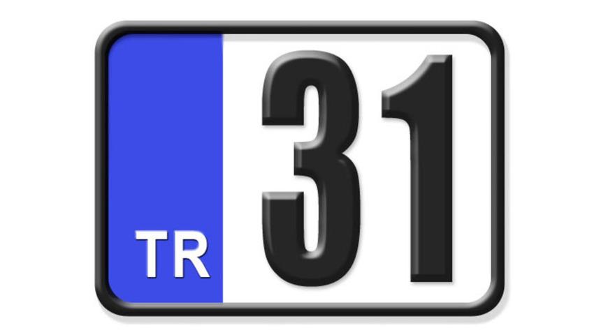31 nerenin plakası? Hangi ilin araç plaka kodu 31?