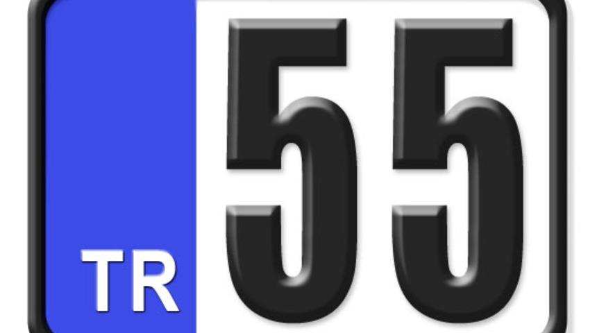 55 nerenin plakası? Hangi ilin ara&ccedil; plaka kodu 55?