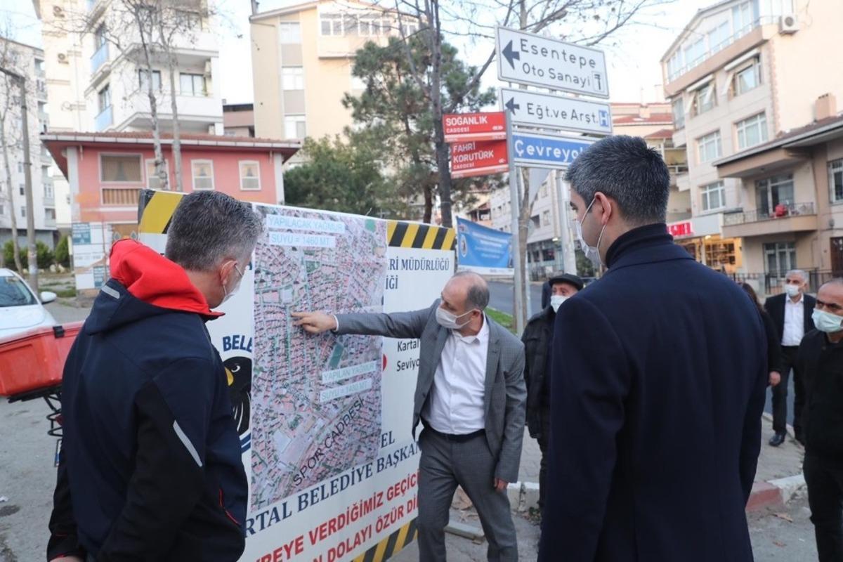 &Uuml;styapı &ccedil;alışmaları ile Kartal&rsquo;ın &ccedil;ehresi yenileniyor