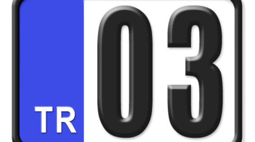 03 nerenin plakası? Hangi ilin ara&ccedil; plaka kodu 3?