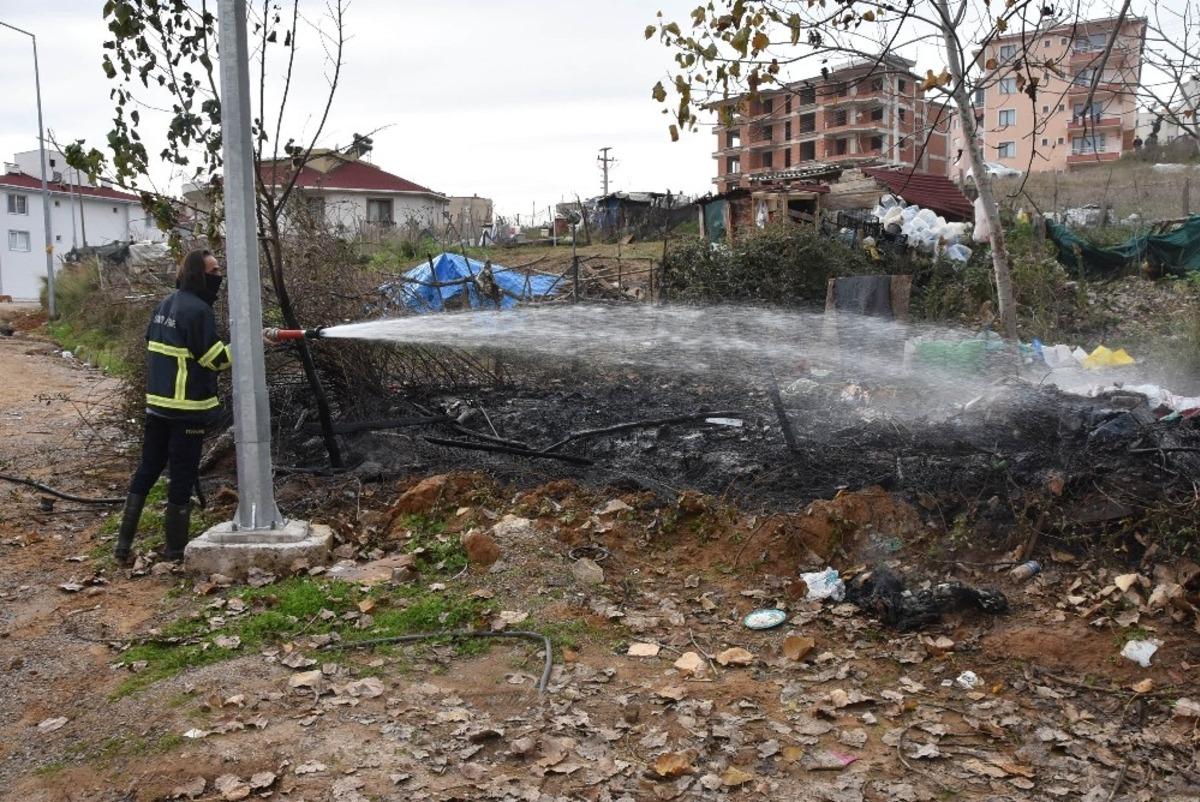 Sinop&rsquo;ta &ccedil;&ouml;p yangını korkuttu