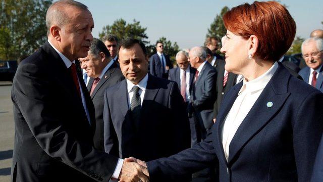 Cumhurbaşkanı Erdoğan ve İYİ Parti Lideri Akşener, 29 Ekim 2019'da Anıtkabir'de yan yana gelmişti.