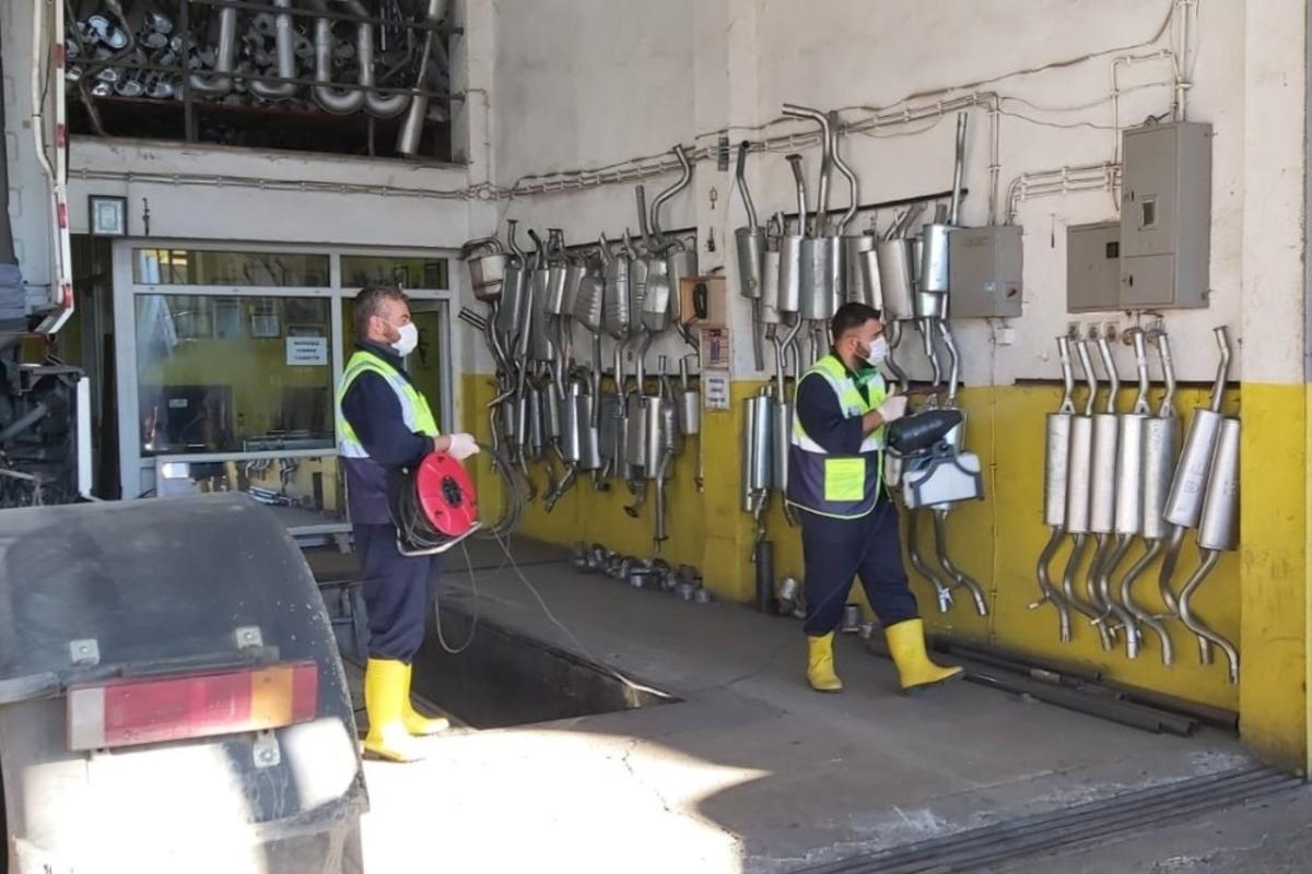 Esnafa dezenfeksiyon hizmeti