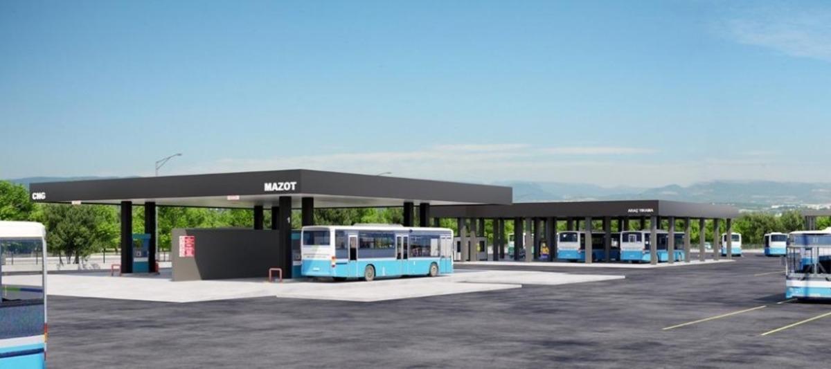 B&uuml;y&uuml;kşehir Belediyesi, &ccedil;evreci otob&uuml;sler i&ccedil;in Toplu Taşıma Yerleşkesi yapıyor