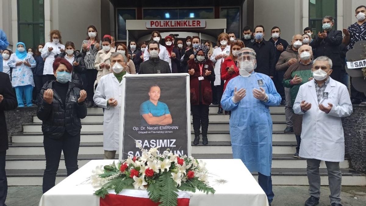 Korona vir&uuml;sten hayatını kaybeden ortopedi doktoru i&ccedil;in t&ouml;ren