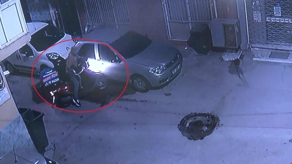 (&Ouml;zel) Pizzacının motosikletini b&ouml;yle &ccedil;aldı