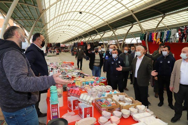 Saruhanlı’da pazarcı esnafından 2 ay sergi yeri ücreti alınmayacak G2