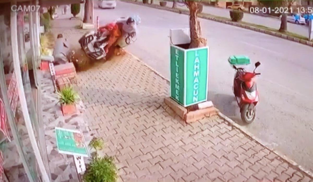 ATV kazasında &ouml;l&uuml;m&uuml;n teğet ge&ccedil;tiği anlar kamerada
