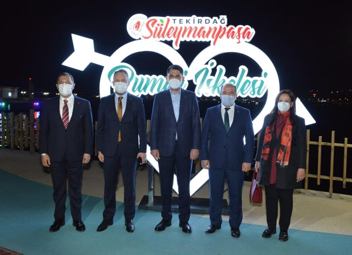 Bakan Kurum, Rumeli İskelesi&rsquo;ni gezdi