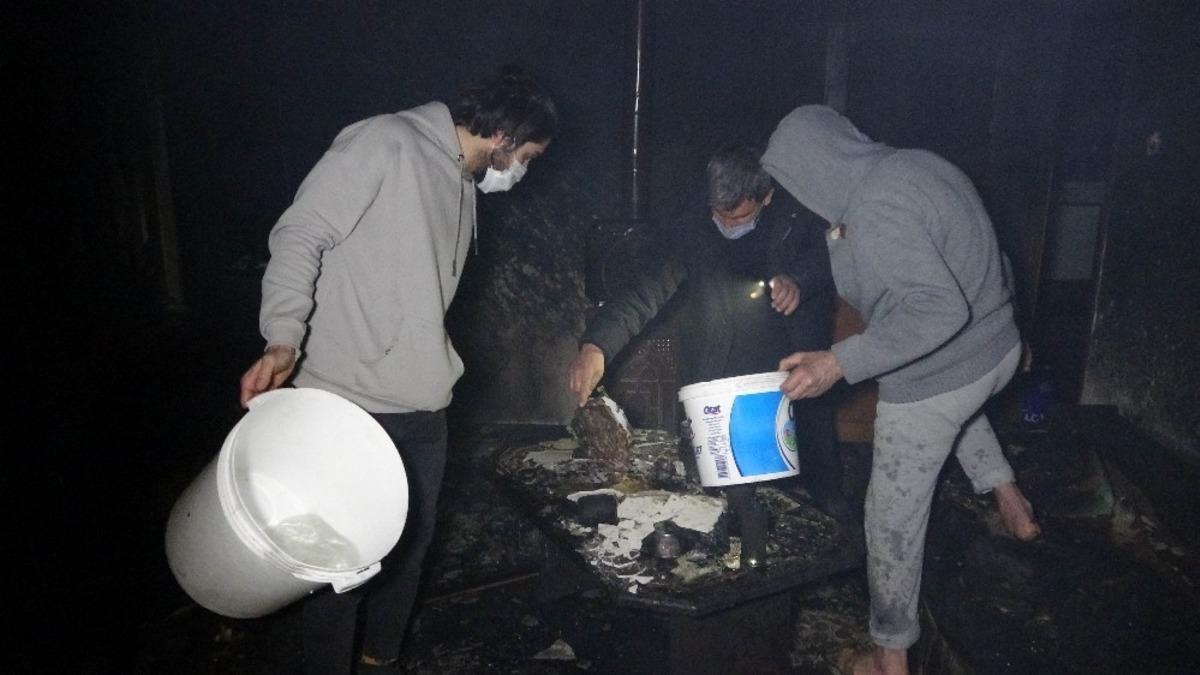 Samsun&rsquo;da yangın dehşeti: Karı-koca ağır yaralandı