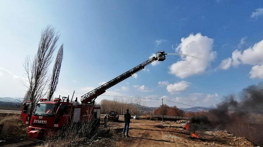 Hisarcık İtfaiyesi personeline yangın eğitimi