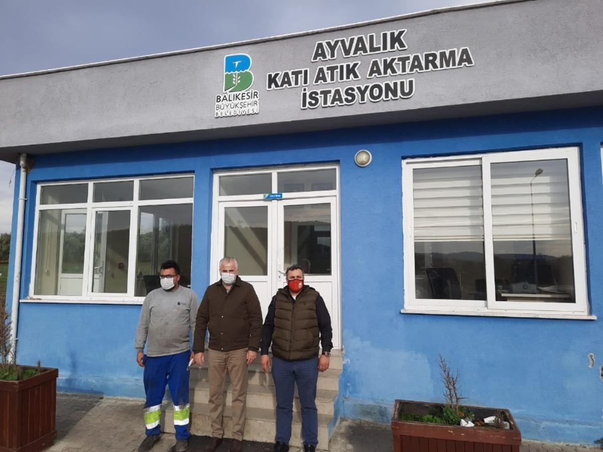 Katı atık aktarma istasyonunu incelediler
