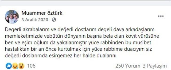 Belediye Meclis Üyesi Öztürk Korona virüse yenik düştü G2