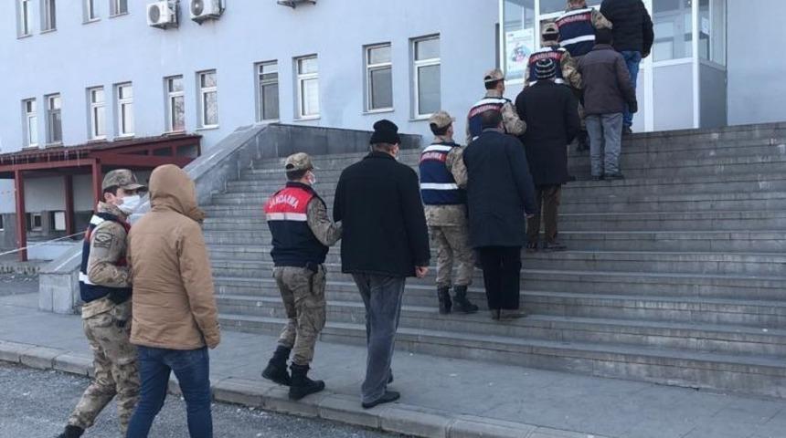 Ter&ouml;rist cenazesinde propaganda yapan 7 kişi g&ouml;zaltına alındı