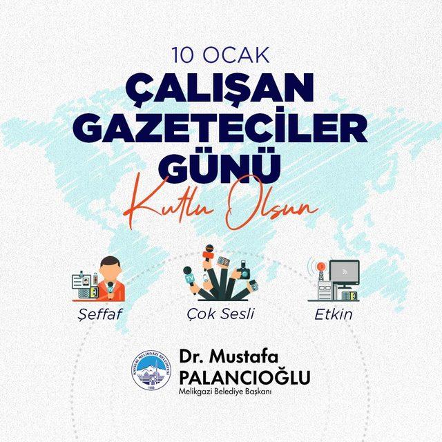 Başkan Palancıoğlu 10 Ocak Çalışan Gazeteciler Günü’nü kutladı