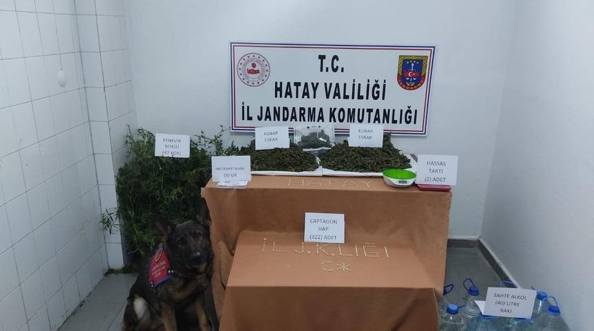 Defne&rsquo;de Jandarmadan uyuşturucu operasyonu: 1 g&ouml;zaltı
