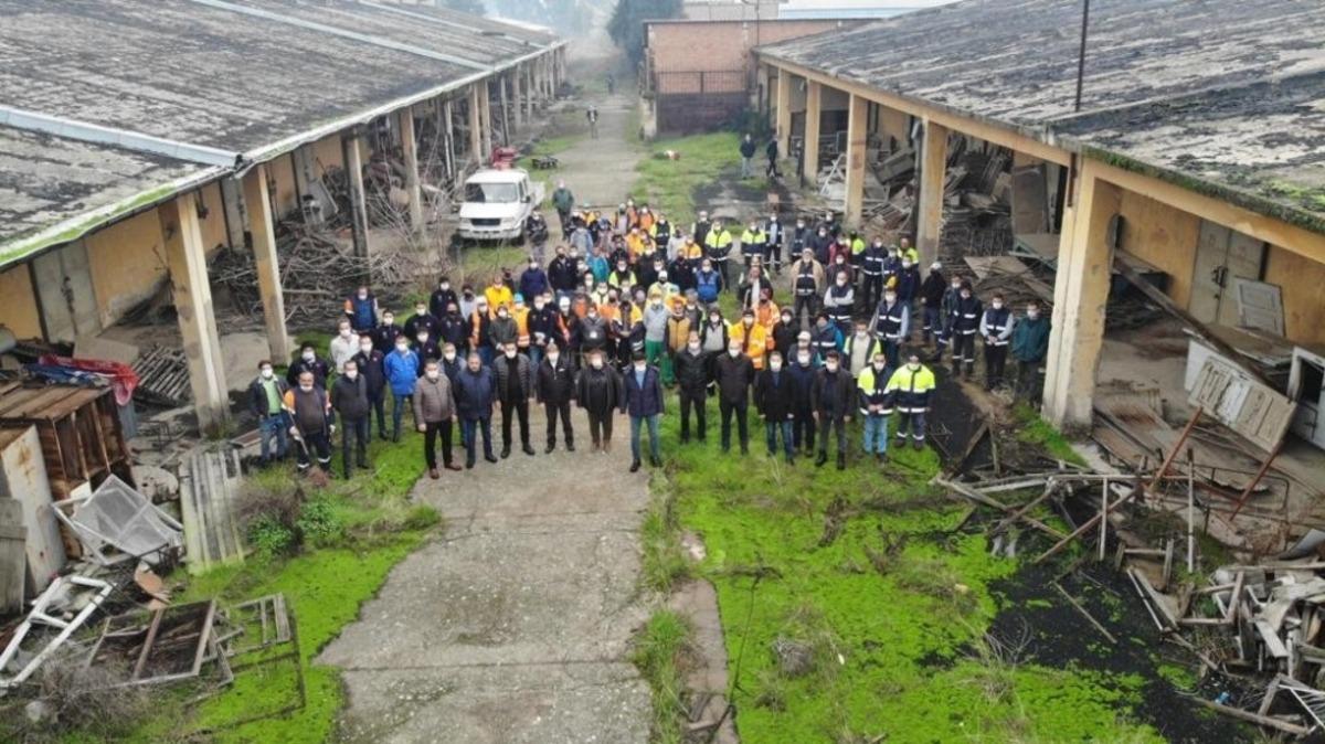 Nazilli Belediyesi S&uuml;merbank alanını elden ge&ccedil;irdi