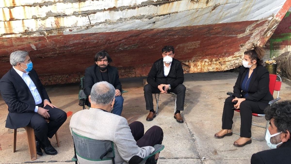 Denizde kaybolan gencin ailesine ziyaret
