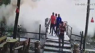 Bağırarak uyardı! Faciadan dönüldü