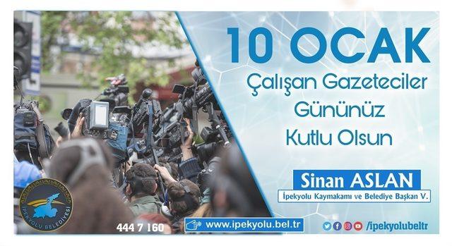 Kaymakam Aslan’dan 10 Ocak Çalışan Gazeteciler Günü mesajı