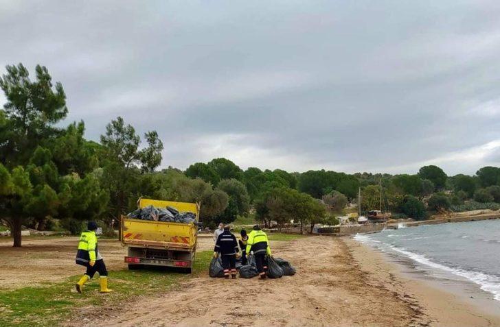 Didim’de sahil temizliği yapıldı, 1 ton çöp toplandı G3