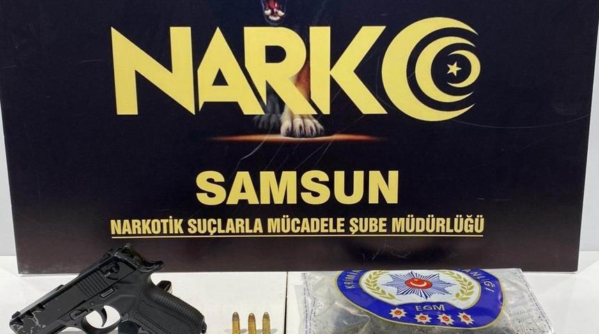 Samsun&rsquo;da 570 gram bonzai ile yakalanan 1&rsquo;i kadın 2 kişi g&ouml;zaltına alındı