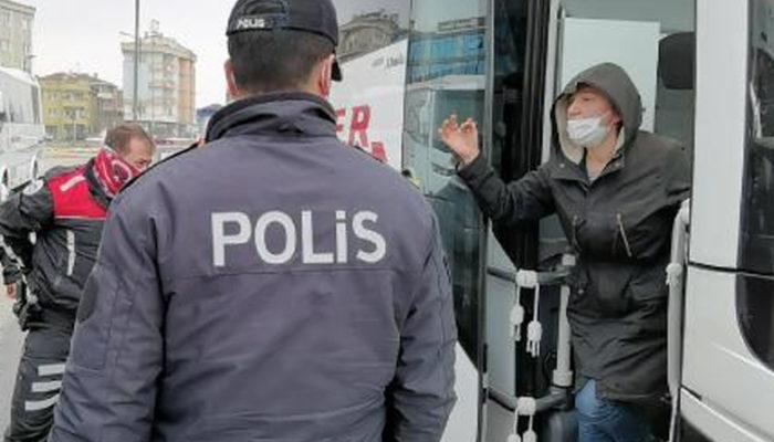 Yolcu, otobüs şoförüne beddua etti! Polis müdahale etmek zorunda kaldı