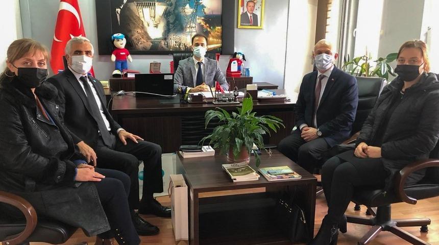 DATÜB heyeti, Erzincan İl Göç İdaresi Müdürü Kaan Özlok’u ziyaret etti