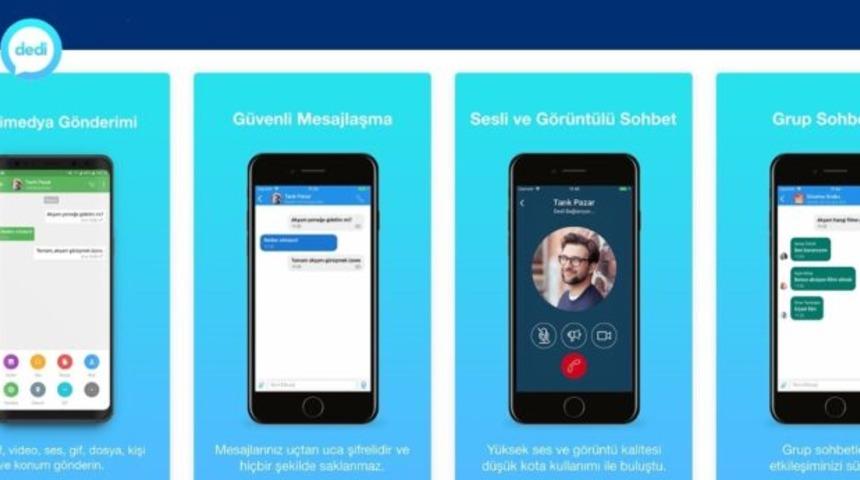 Yerli mesajlaşma uygulaması Dedi hangi özelliklere sahip?