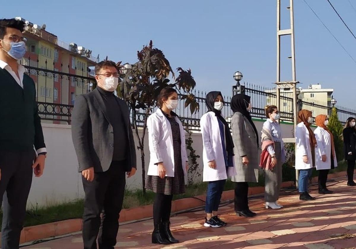 Adıyaman Doğa Koleji&rsquo;nde İstiklal Marşı etkinliği