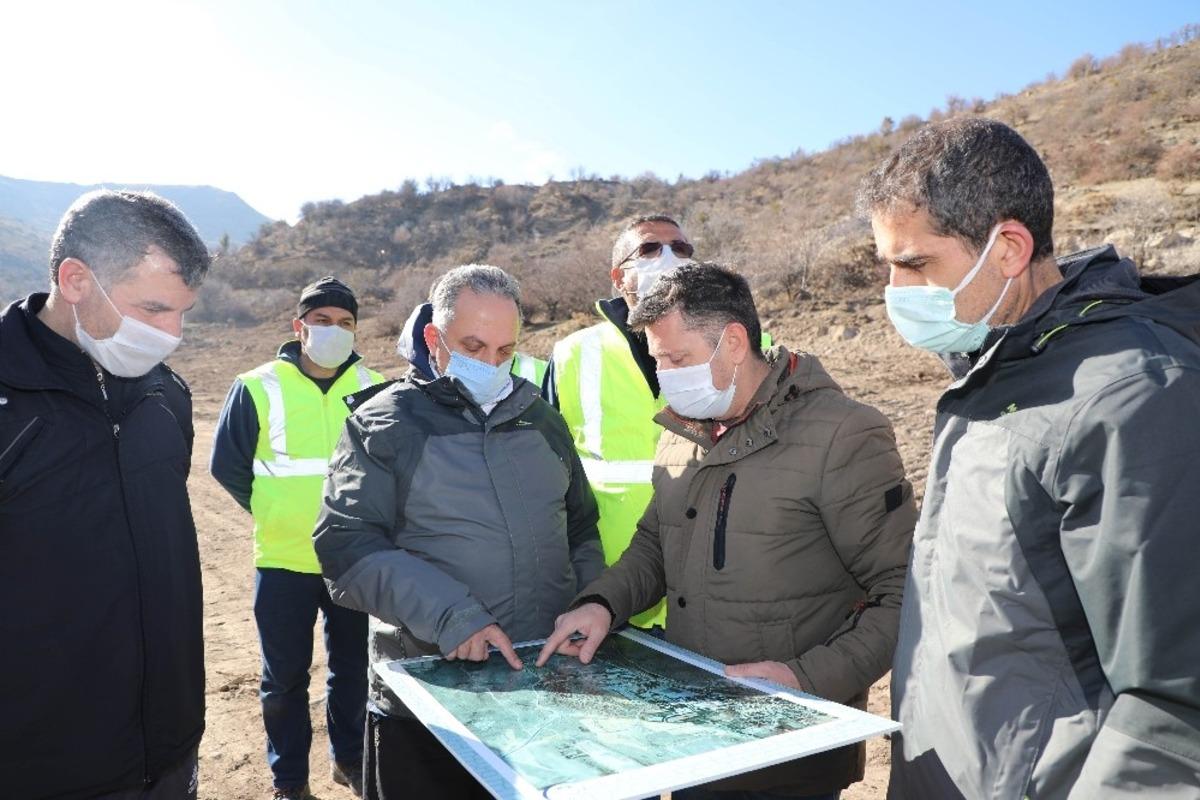 Başkan Yal&ccedil;ın&rsquo;dan Zincidere G&ouml;leti Mesire Alanına inceleme