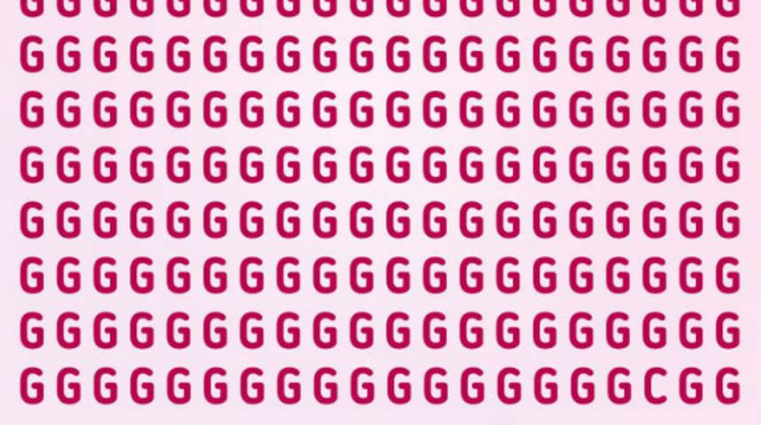 Bu resimdeki farklı harfi 10 saniyeden kısa sürede bulabilir misiniz?