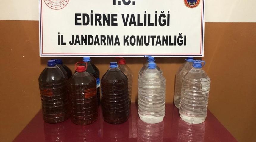 Edirne&rsquo;de 110 litre ka&ccedil;ak i&ccedil;ki
