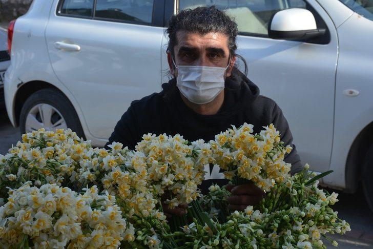 Kışta baharı yaşatan nergis çiçekleri gelir kapısı oldu G3