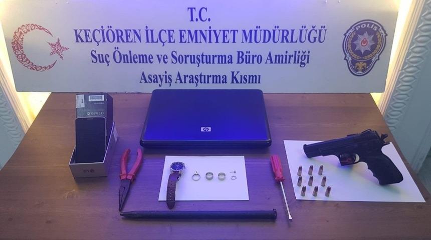 Başkent&rsquo;te yedi farklı evde hırsızlık olayının zanlısı yakalandı