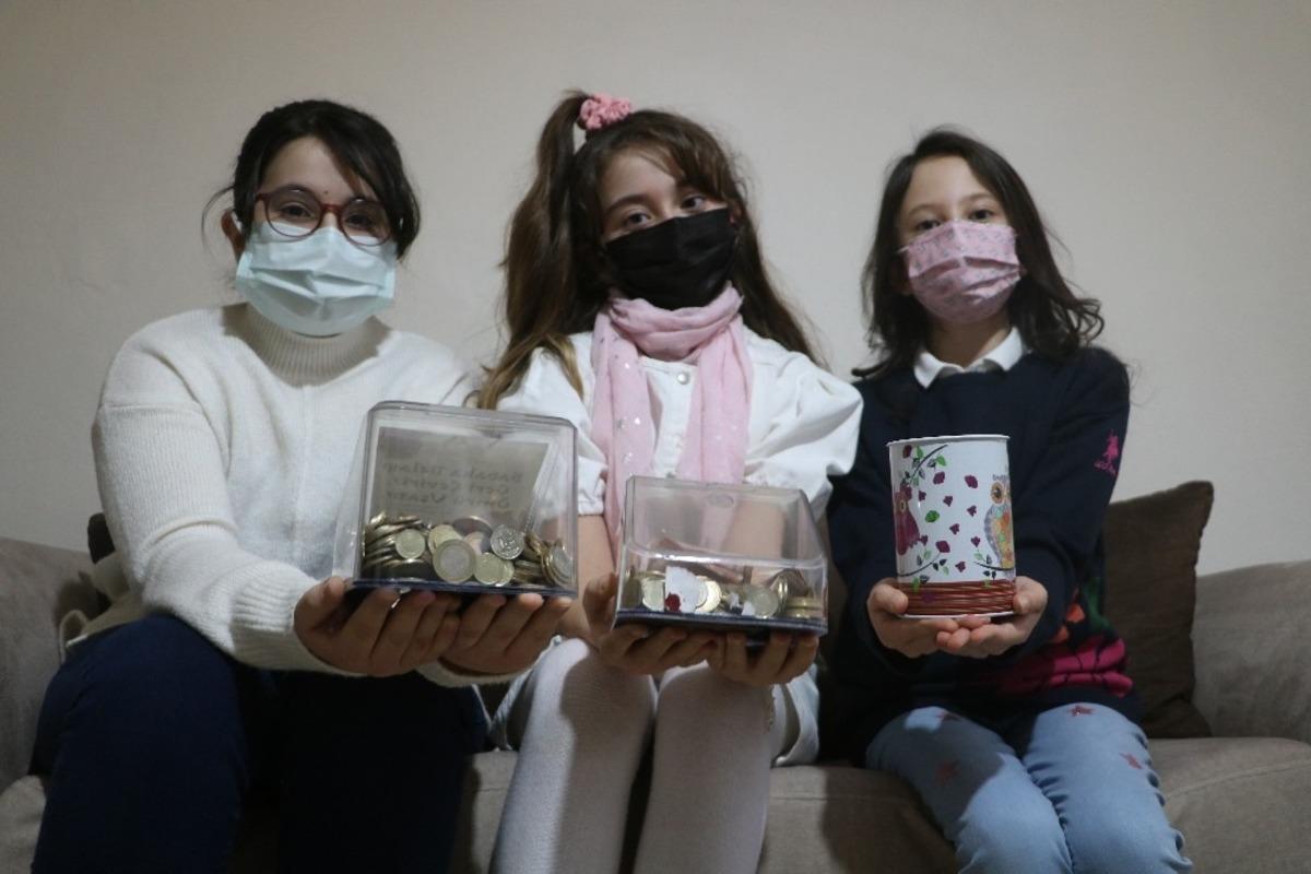 Bu &ccedil;ocukların kumbaraları iyilik dağıtıyor