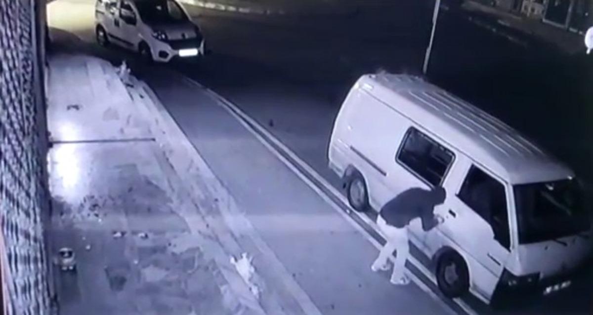 Pendik&rsquo;te kamyonet hırsızlığı teşebb&uuml;s&uuml; kamerada