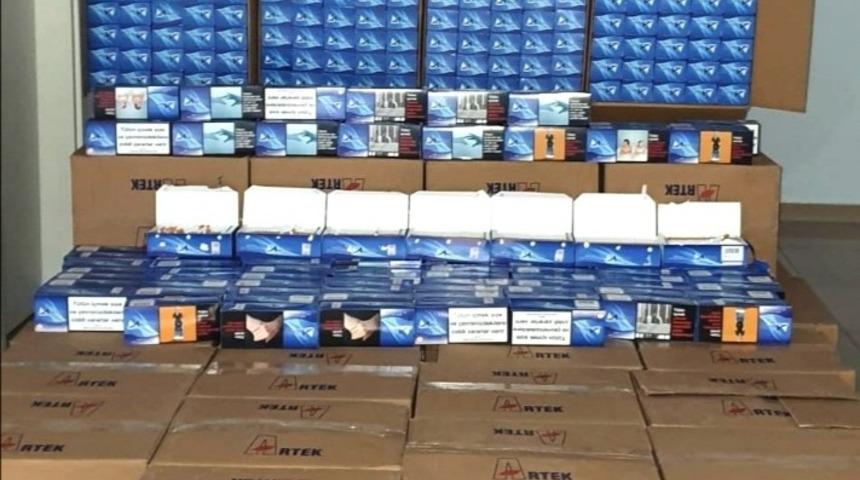 Ş&uuml;pheli ara&ccedil;ta 400 bin adet makaron ele ge&ccedil;irildi