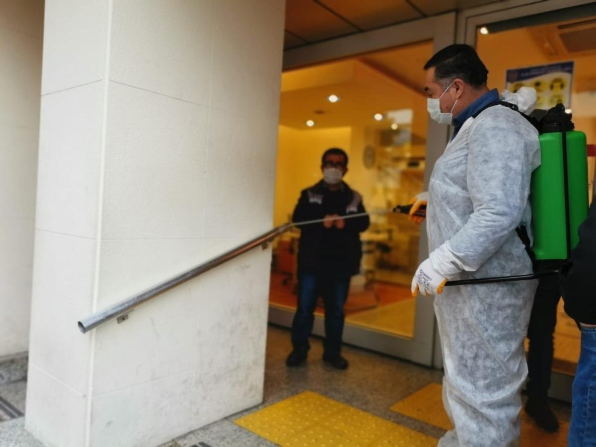 B&uuml;y&uuml;kşehir Belediyesi&rsquo;nden Nazilli&rsquo;de dezenfekte &ccedil;alışması