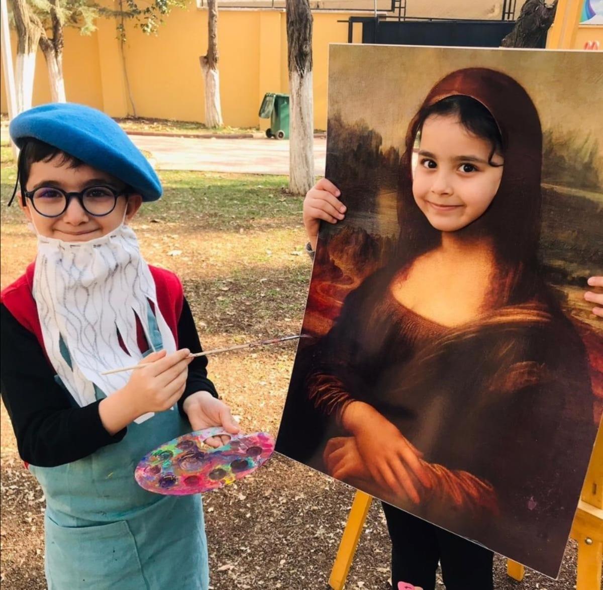 Minik ressamlar &uuml;nl&uuml; ressamların izinde