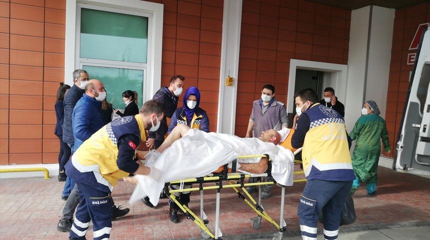 Samsun'da elektrik akımına kapılan 2 işçi yaralandı