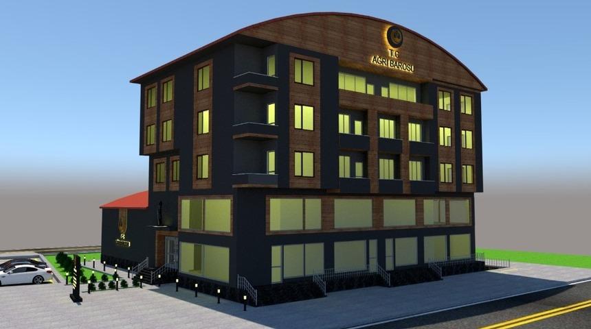 Ağrı Barosu idari ve sosyal tesis binasının inşaat ihalesi yapıldı