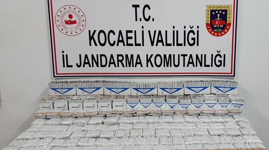 Kocaeli’de 13 bin 660 adet makaron ele geçirildi
